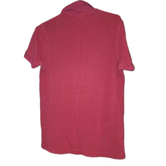 Burberry London Slim Fit Red Mens M Short Sleeve Polo - Picture 3 of 4